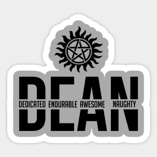 Who is Dean? Sticker